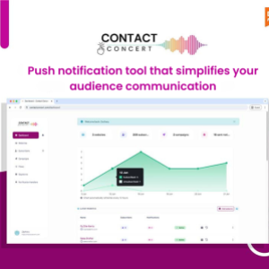 Contact Concert : Effortless Web Push Notifications tool for Seamless Audience Engagement