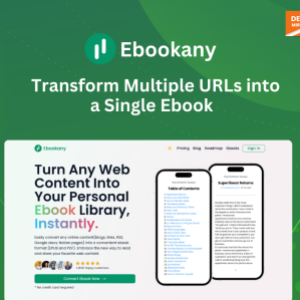 Ebookany: Convert any Web Content into Your Digital E-Book Collection