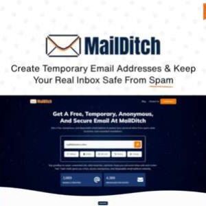 MailDitch: Protect Your Identity with Anonymous Emails & Ditch Spam Forever