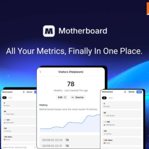Motherboard: A Modern Tool That Brings All Key Metrics Into One Dashboard$99.00$29.99