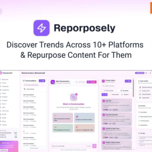40% OFF3 DaysReporposely: Repurpose Content For Multiple Platforms With AI$348.00$44.10