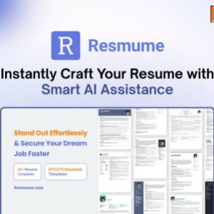 Resmume: Your Perfect Resume Ready in Minutes