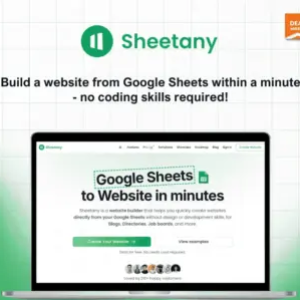 Sheetany : Website Builder That Turns Google Sheets Into Websites
