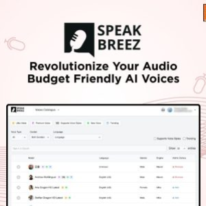 SpeakBreez: Instantly Create Studio-Quality Voiceovers