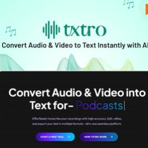 TXTRO : AI-Powered Audio & Video to Text Converter