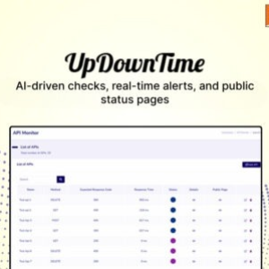 UpDowntime: Monitor Your Website 24/7 with AI & Get Alerts On Websites