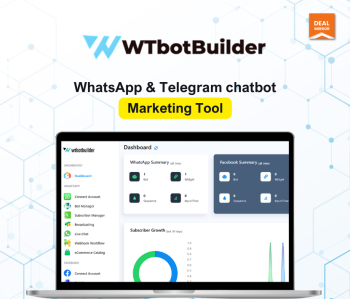 WTbotBuilder : WhatsApp and Telegram Chatbot Builder Lifetime Deal