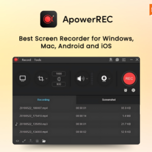 ApowerREC : Screen Recorder to Easily Record Your Content