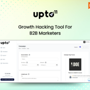 Upto11 : Experimental B2B Marketing Widgets