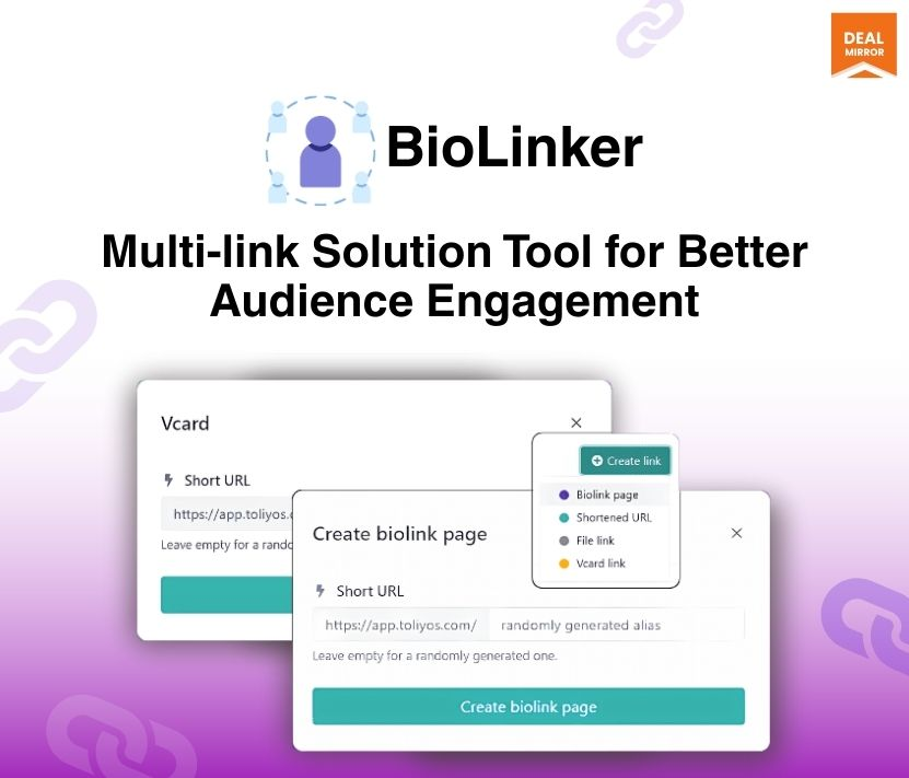 Biolinker : Best customizable bio link page for social media
