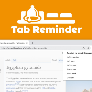 Chrome Tab Reminder