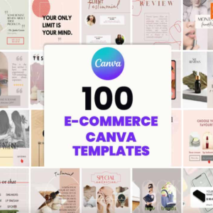 E-Commerce Canva Templates Collection – Elevate Your Brand with 100 Stunning Designs!
