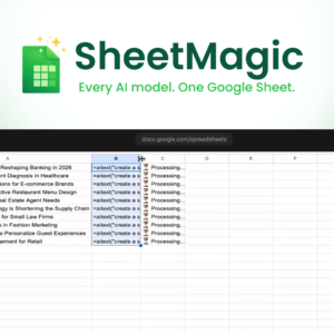 SheetMagic: ChatGPT + Google Sheets AI Integration